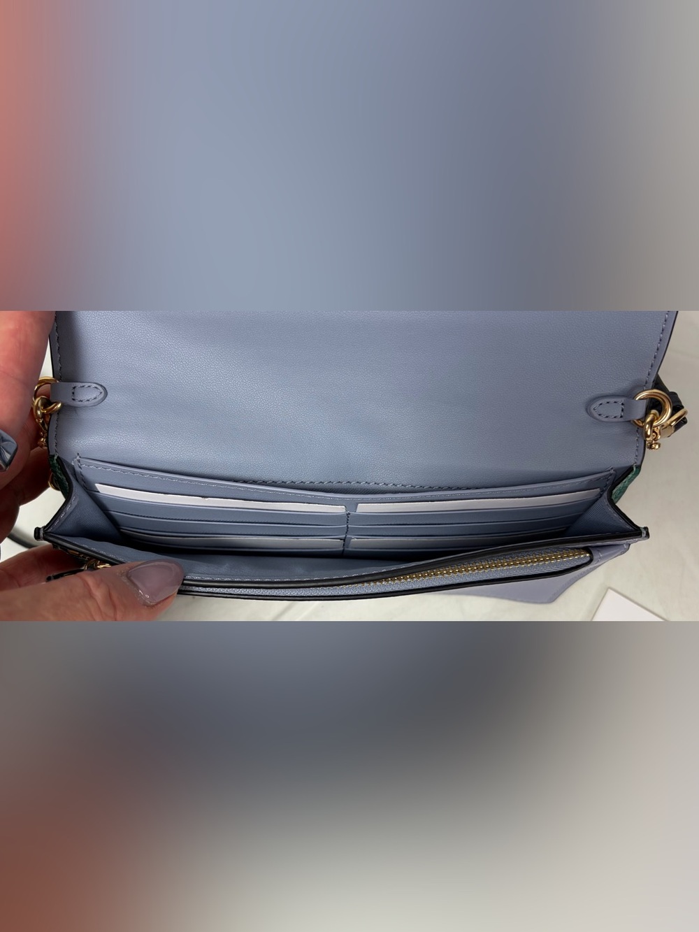 Coach Anna Foldover Crossbody Clutch C5887 Twilight Multi NWT - Picture 6 of 10